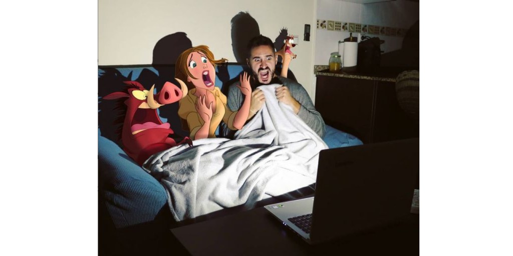 Ilustrador convive junto a personajes de Disney y el resultado es&nbsp;asombroso