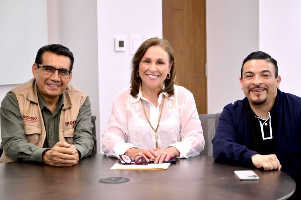 Se reúne Rocío Nahle con presidente de Jucopo y delegado de&nbsp;Bienestar