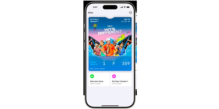 Abierto de Australia 2025 revoluciona la experiencia de sus fans, en alianza con Ticketmaster y Apple&nbsp;Wallet