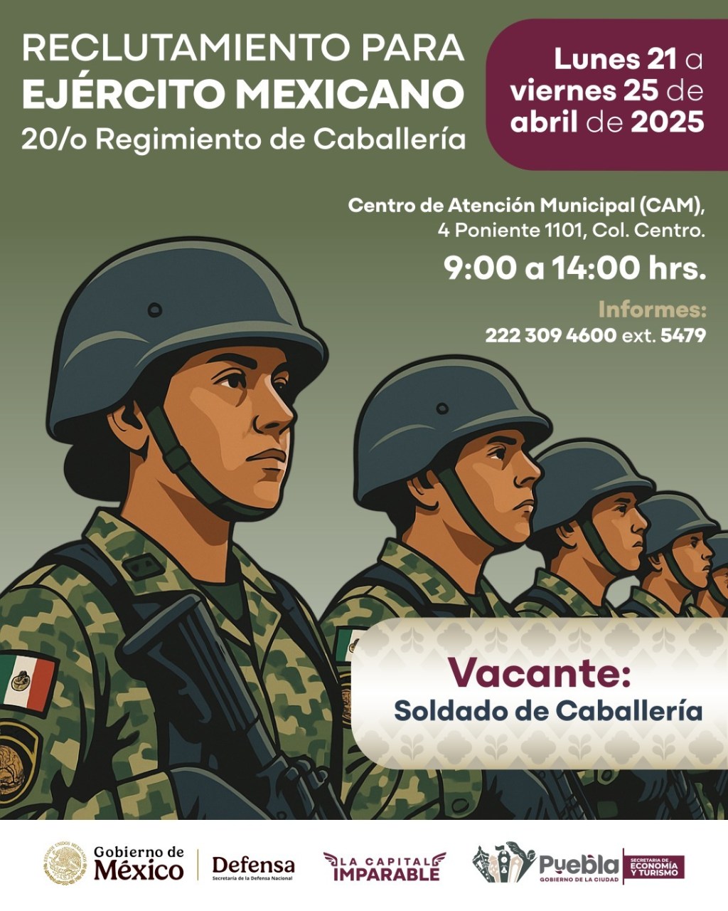 Gobierno de la Ciudad y SEDENA abren reclutamiento para&nbsp;caballería