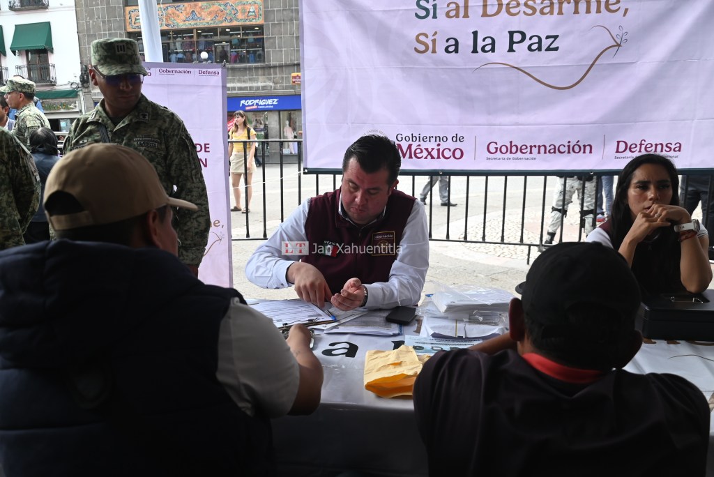 Gran participación de poblanos en Programa “Sí al Desarme, Sí a la&nbsp;Paz”