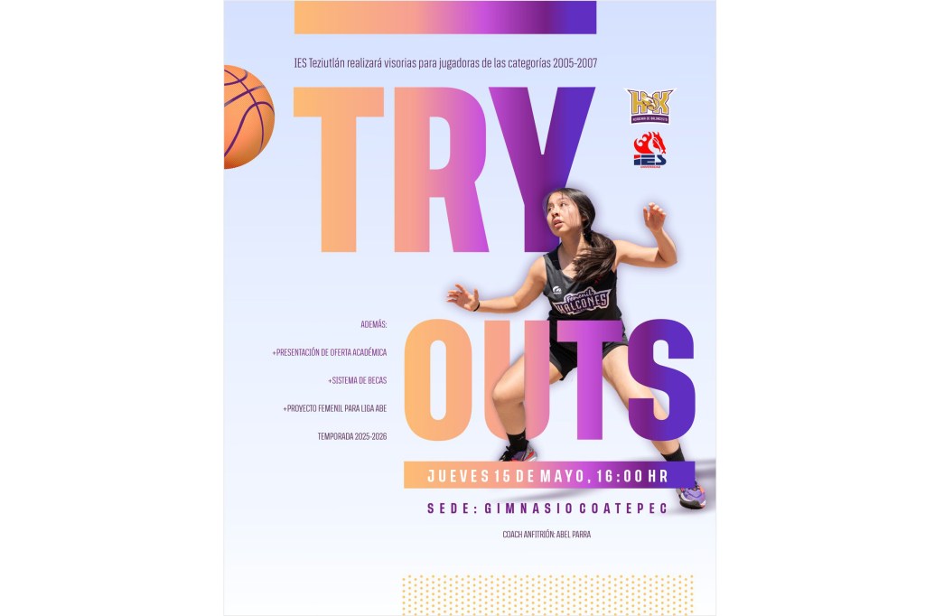IES Teziutlán y Academia Halcones de Xalapa convocan a tryouts femeniles para la Liga ABE División&nbsp;II