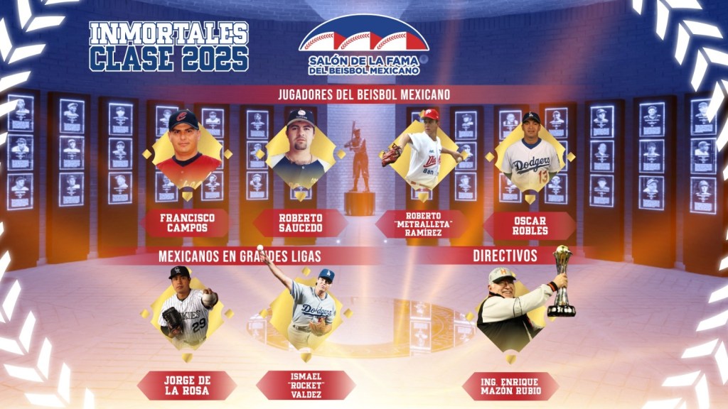 Lista la Clase 2025 del Salón de la Fama del Beisbol&nbsp;Mexicano