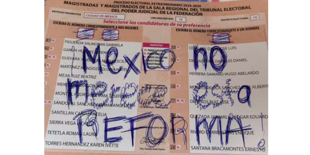 Elección judicial registró más de 10 millones de votos&nbsp;nulos