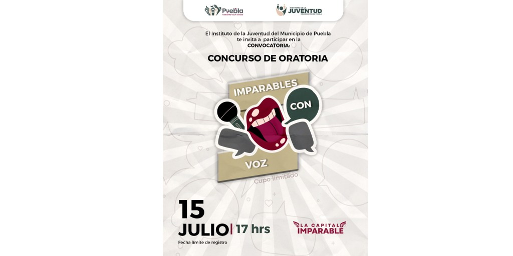 Impulsa IJMP la expresión juvenil con su Primer Concurso de&nbsp;Oratoria