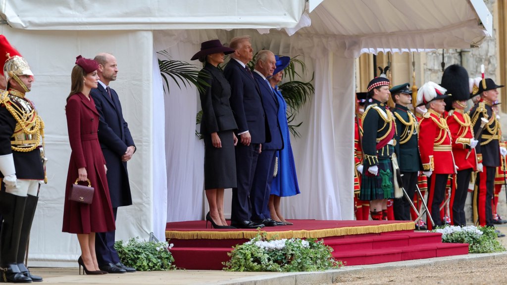 Reciben a Trump en Windsor para segunda visita&nbsp;oficial