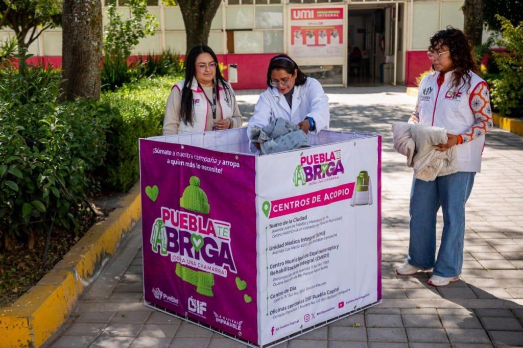 Unidad Médica Integral del SMDIF se suma a campaña “Puebla te abriga, dona una&nbsp;chamarra”