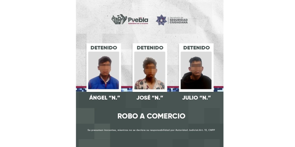 Policía de la Ciudad detiene a tres probables responsables de robo a&nbsp;negocio