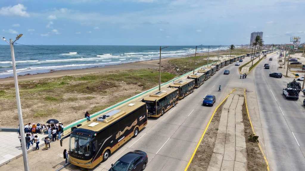 Gobernadora pone en operación 60 unidades Quetzalli; servicio será gratuito en Semana&nbsp;Santa