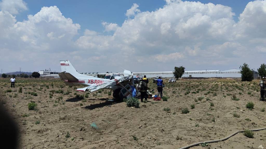 Reportan caída de avioneta en Huejotzingo, Puebla; Protección Civil confirma 3&nbsp;fallecidos