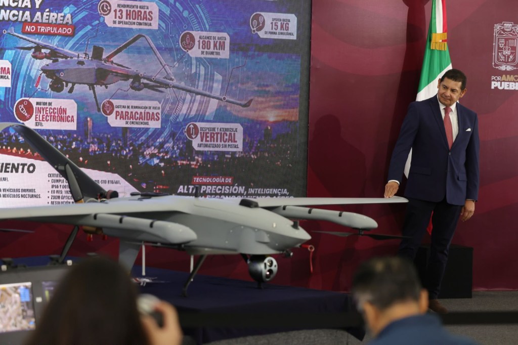 Puebla usa drones de alta tecnología para monitoreo en tiempo&nbsp;real